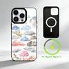 M-Mosaic Art Painting Phone Case For iPhone 17 16 15 14 13 12 Pro Max Plus for Mirror Wireless Magnetic Cover