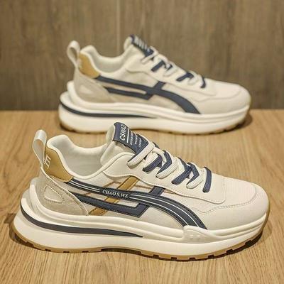 Męskie Buty na Lato Nowe Wszechstronne Modne Siatkowe Modne Buty dla Mężczyzn Oddychające Buty Sportowe do Biegania Gruba Podeszwa Buty Dziadka