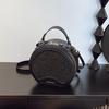 2025 Leopard Print Single Shoulder Crossbody: Women's Retro Round Handbag In Celebrity Fashion