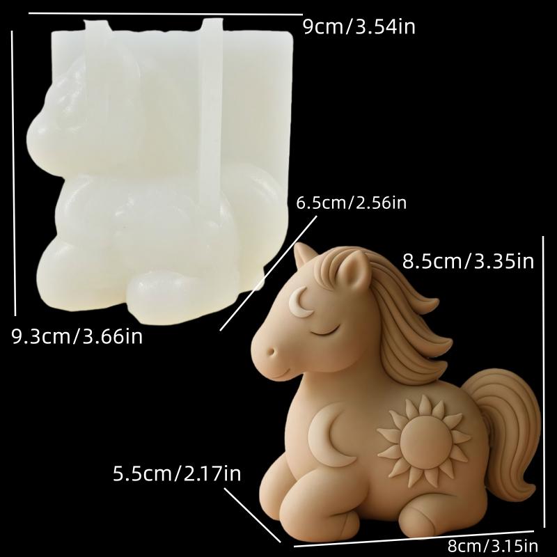 Wolf Howling Shape Candle Silicone Mold Animal Wolf Shape Resin Mold Head Up Standing Wolf Gypsum Mould Craft Molds