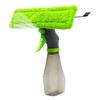 Atomizing Nozzle 3-in-1 Glass Cleaner Spray Bottle Wiper Squeegee Microfibre Pad