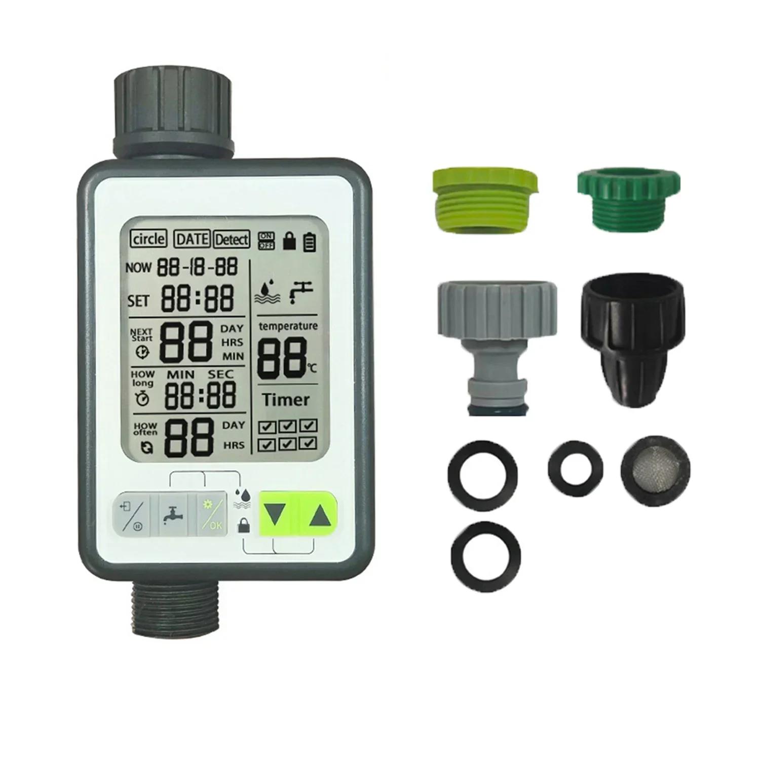 Garden Irrigation System Timer Automatic Water Timer Digital Programmable Lawn Tap Controller Irrigation Machine Sprinklers чёрный