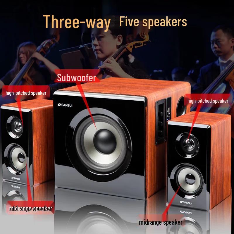 SANSUI 60B 2.1 Bluetooth Computer Speakers (CN version)