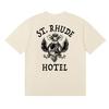 RHUDE Sunset Graphic T-Shirt Men Women Loose Fit Short Sleeve Tee Casual Streetwear