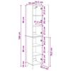 Cabinet Set 2 pcs Sonoma Oak Wood Based Material