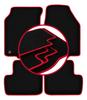 Velour Floor Mats with Red Edge For: Rover 200 Hatchback (2000-2005)