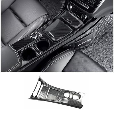 Auto Mittelkonsole Becherhalter Panel Verkleidung Für Mercedes GLA CLA A-Klasse W176 2013-2018 LHD ABS Kohlefaser