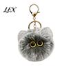 Lightweight Bag Pendant Plush Cat Ball Keychain, Fluffy Kitten Pompom Charm, Keychain with Key Holder Charm Metal Lobster Clasp, Backpacks Keys
