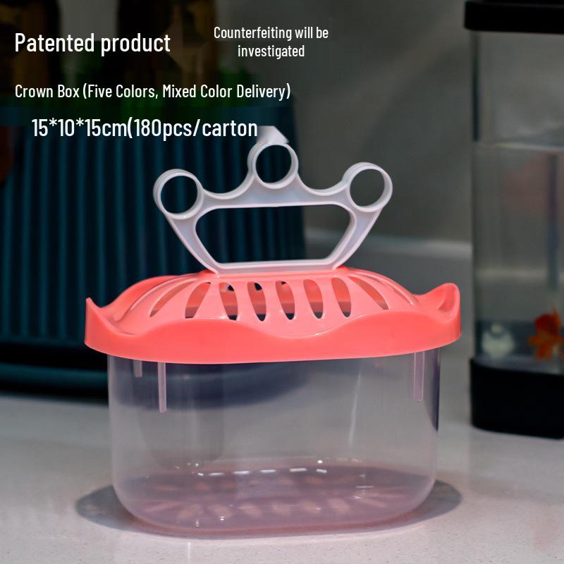 Children's Portable Transparent Pet Transport Box: Small to Large Fish/Turtle Tank