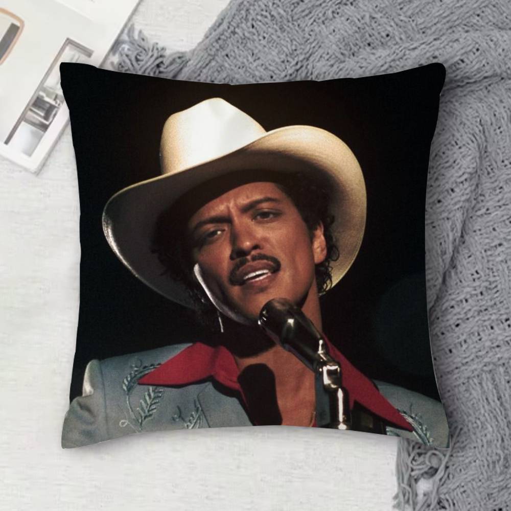 BBruno Mars Doublesided Printed Square Decorative Cushion Cover for Sofa Living Room Home Decor
