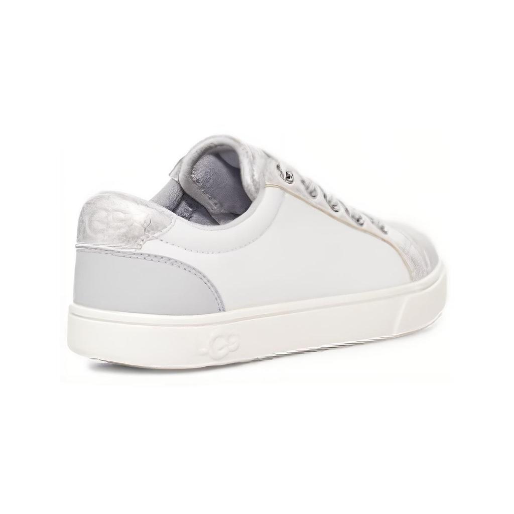 UGG Synthetic Leather Round Toe Lace-Up Thick Sole Low-Top Sneakers Kids sneakers White 1132723K-MGR
