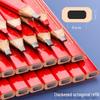 Dual-Tip Carpenter Pencil: Black & Red/Blue Flat-Head for Construction Marking