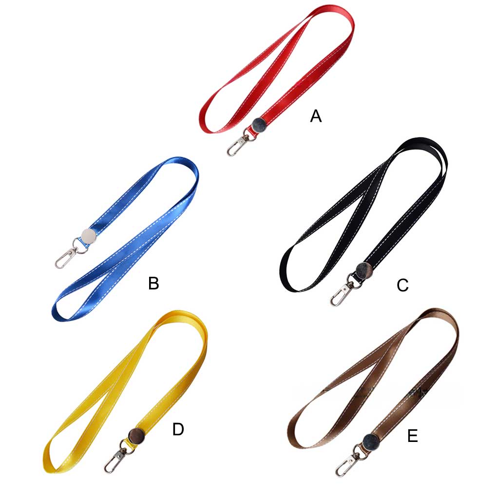 Nylon Tags Lanyard U Shape Neck Strap Camera Ribbon Metal Buckle Good Stitching Necklace Lariat Hang Rope School