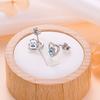 1 Pair Rhinestone Women Earrings Portable Wedding Girls Simple Design Sweet Stud Earring Ladies Ear Jewelry Gift