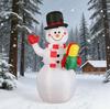 Christmas Inflatable Snowman Decor With Led Lights For Holiday Party Festivities