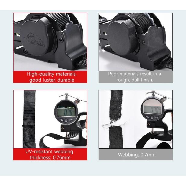 NovaAcc Retractable Ratchet Tie Down Strap for Heavy Duty Ratchet Straps 680KG Quick Release Motorcycle Car Cargo Luggage