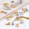 5pcs 20pcs Stainless Steel Star Pendant Pinch Bail Clip Melon Seeds Charm Clasps Connector Bulk for DIY Nacklace Making Findings