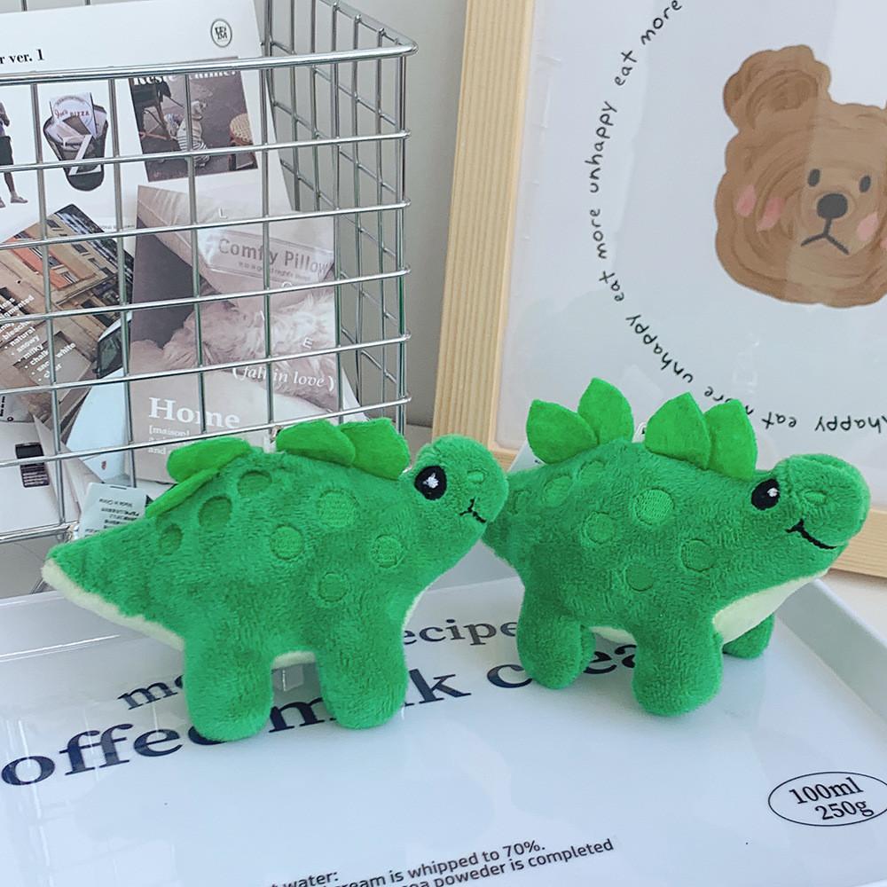 Cute Dinosaur Plush Stuffed Animal Green Stegosaurus For Kids Adorable Backpack Decoration