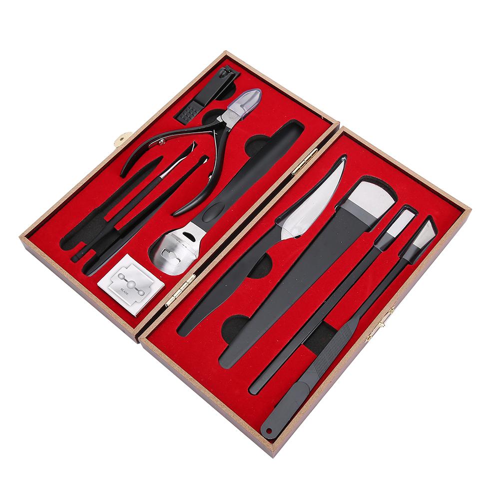 

11pcs / set Pedicure Knife Kit Stainless Steel Toenail Knives Dead Skin Remover Set