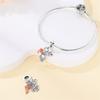 Authentic Charm Bead Charms copper Sweetheart Collection Sister Triple Pendant Set Bead Charms Compatible With Bracelets Women Jewellery Making Diy Gi