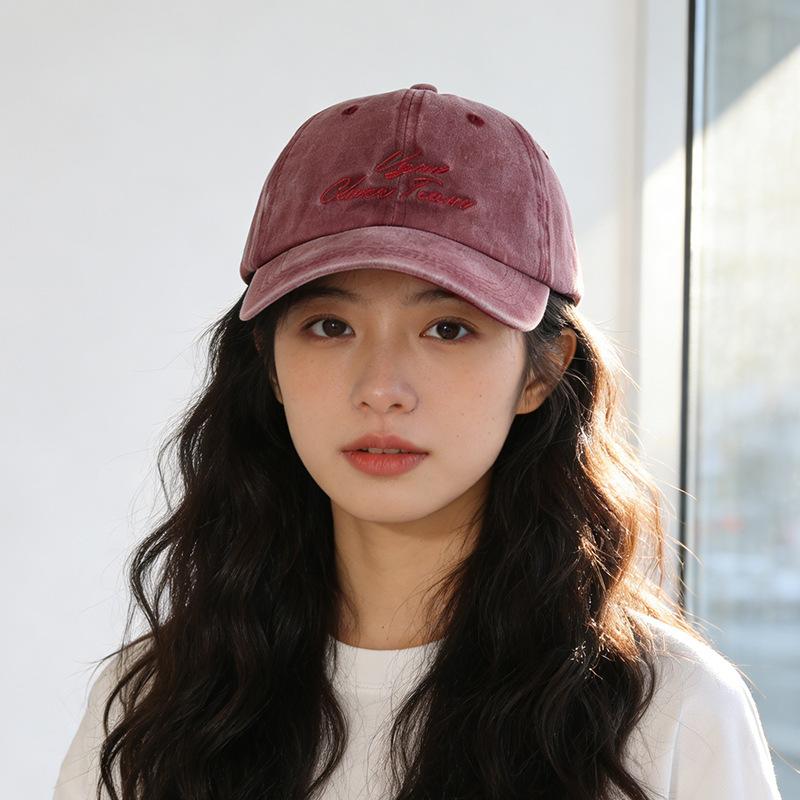 

New face small wide brim gray washed hat to make old denim sunscreen sunshade cap M（56-58cm）