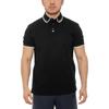 Striped Pullover Straight Fit Short Sleeve Polo Shirt Men Tops Black 6D1F65-1JTKZ-00C0