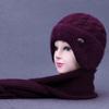 Warm Knitted Hat and Scarf Set for Middle-Aged and Elderly Women – Perfect for Autumn and Winter