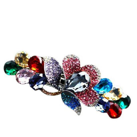 Rhinestone Hairpin Headdress: Women's Spring Clip for Updo & Hair Accessories