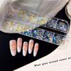 100Pcs Mixed Aurora Rhinestones Nail Beads Colorful DIY Charms Gems Women Manicure Art Professional Salon Kit