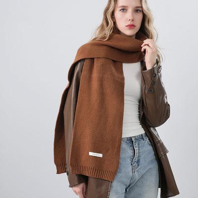 100% Australischer Reiner Wollstrickschal Für Damen Herren Herbst Winter Kaschmir Partnerlook Vielseitig Warm Halswärmer Schal
