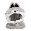 Soft Plush Dog Hooded Cloak For Kids Role Play Costume Accessory Thick PP Cotton Fill Doll Keychain Head Cover