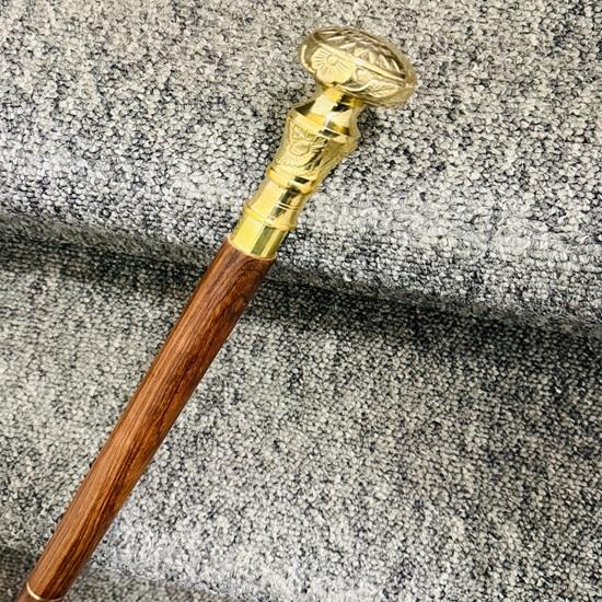 

Antique Solid Cane Brass Designer Walking Stick Handle Finish Style Birthday Gift