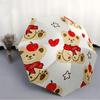 1pc Bear Cherry Open/Close Folding Umbrella - Raining Gear for Travel Umbrella, All- Portable Umbrella for & Men 8-Rib yy251229011