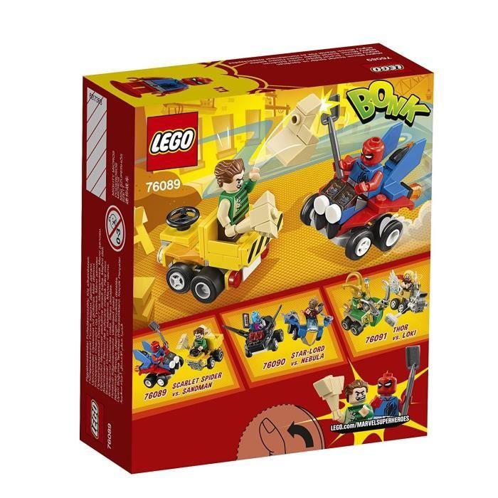 Lego® marvel super heroes 76089 mighty micros : spider-man contre sandman