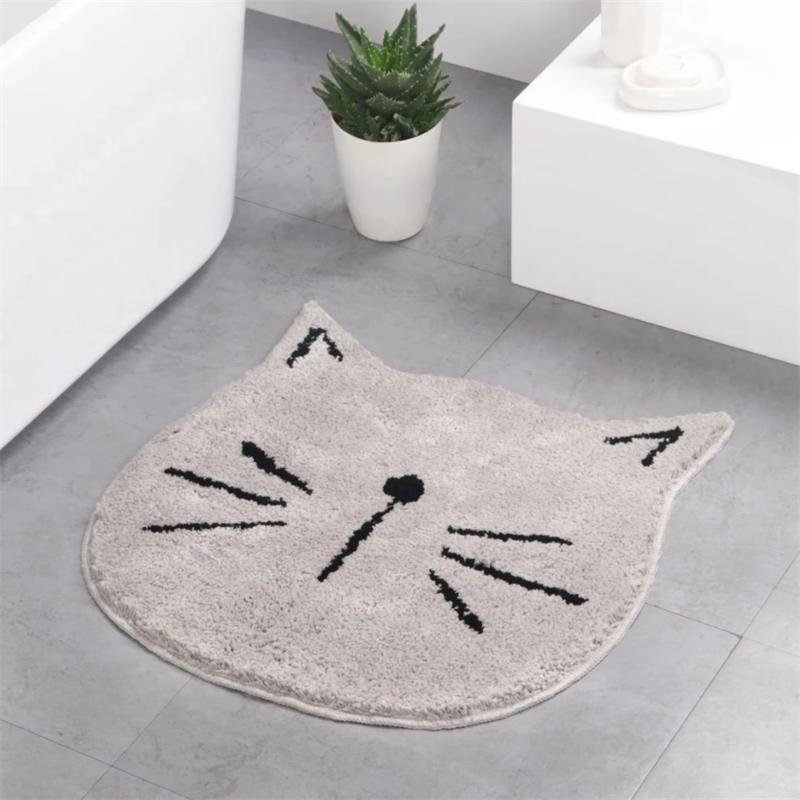 Cartoon Bathroom Mats Soft Living Room Foot Pads Entrance Doormat Water Absorbent Kitchen Floor Rugs Household Anti-slip Carpet