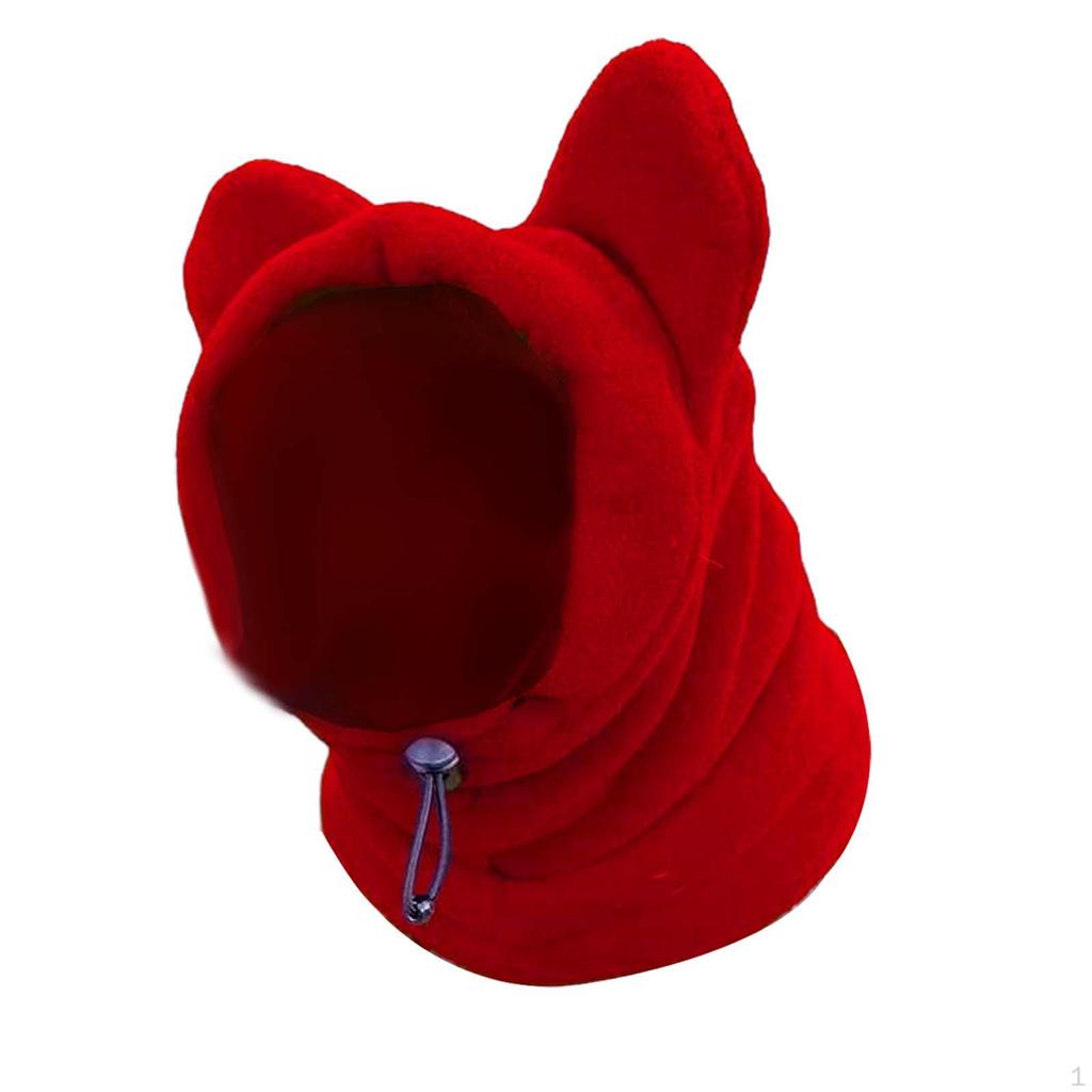 Winter Pet Hat Dog Hood Warm Noise Protection Fleece Ears Cover Cold Weather Caps for