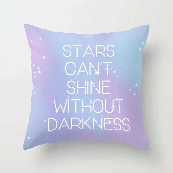 Bedroom Living Room Sofa Office Cushion Cover Pillowcase Pink Sky Cloud Pillow