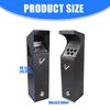 Durable Outdoor Mounted Trash Bin Weatherproof Bottom Opening Allows Fast Cleaning Includes Screws Simple Assembly