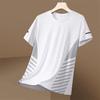 Herr Snabbttorkande T-shirt Andningsbar Atletisk Sommar T-shirt Lös Passform Nät T-shirt för Löpning Gym Fitness Träning Utomhuspass