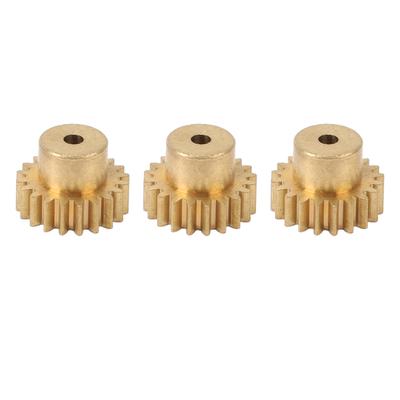 RC Motor Gear 20T M0.6 Copper RC Motor Pinion Set for 1/12 1/16 RC Cars for 370 380 390 Motors 3pcs