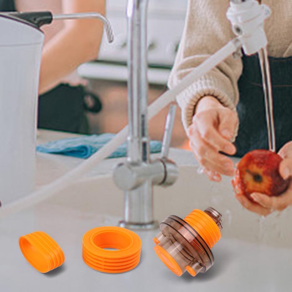 74*95mm Triple Seal Drain Fast Drainage Kitchen Adapter Dual-layer Silicone Seals Secure Connection Technology