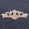 1Pc Classic Wood Carved Corner Applique Frame Unique Natural Floral Wood Carved Vintage Furniture Frame Wall Door Craft Decor