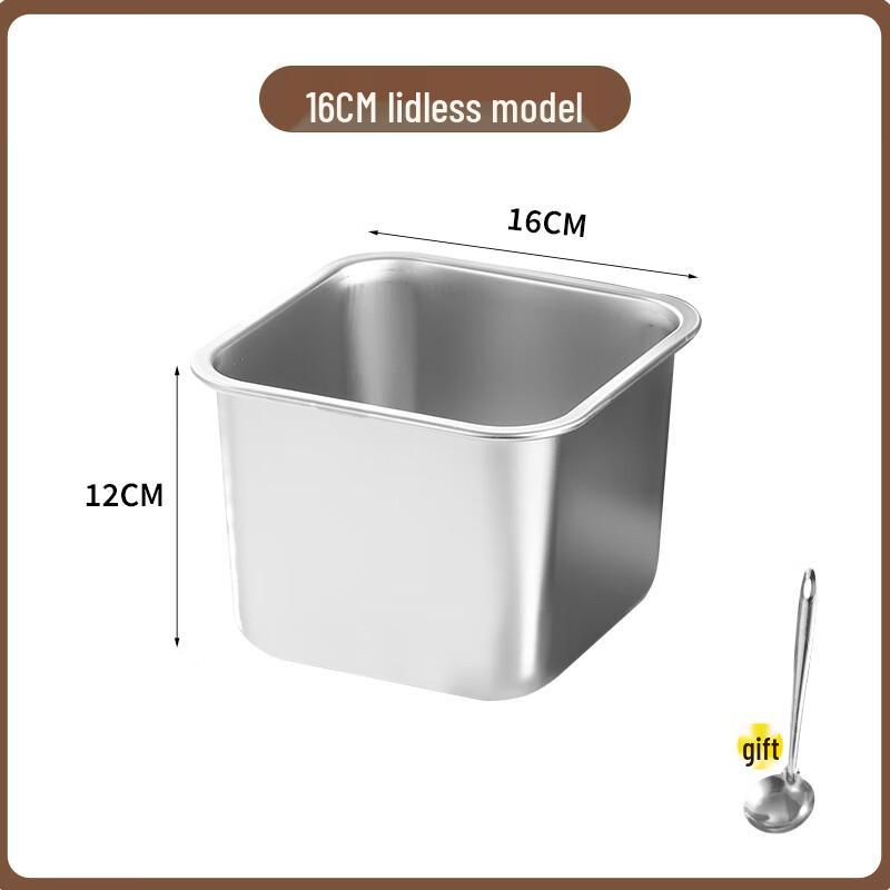 Zhaoran 304 Stainless Steel Square Seasoning Bowl