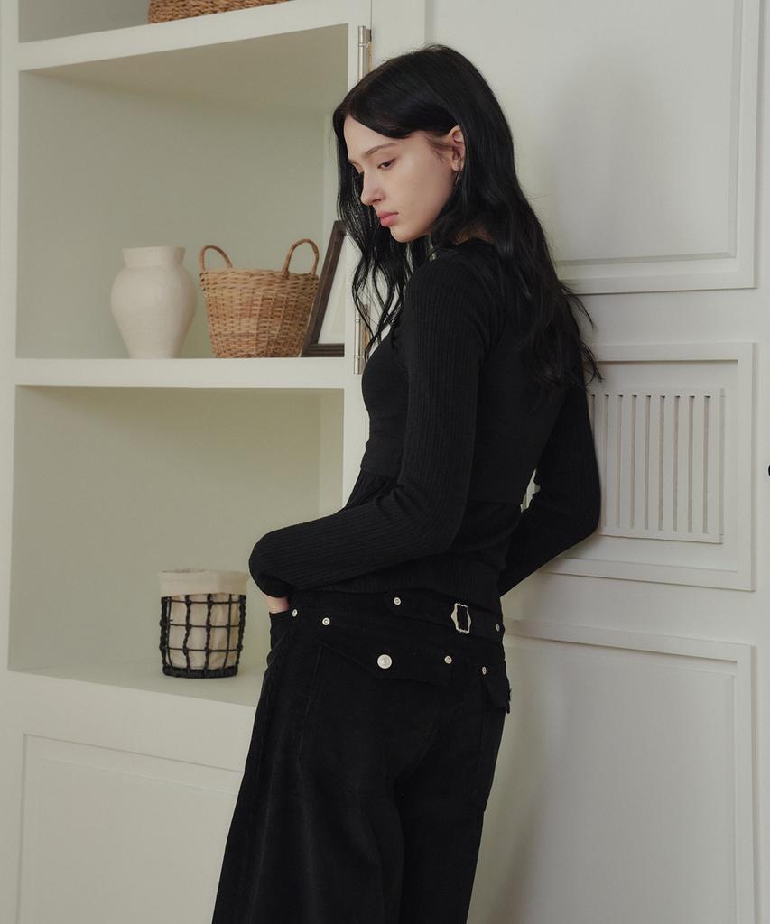 MARROT Sleeveless Layered Top_Black
