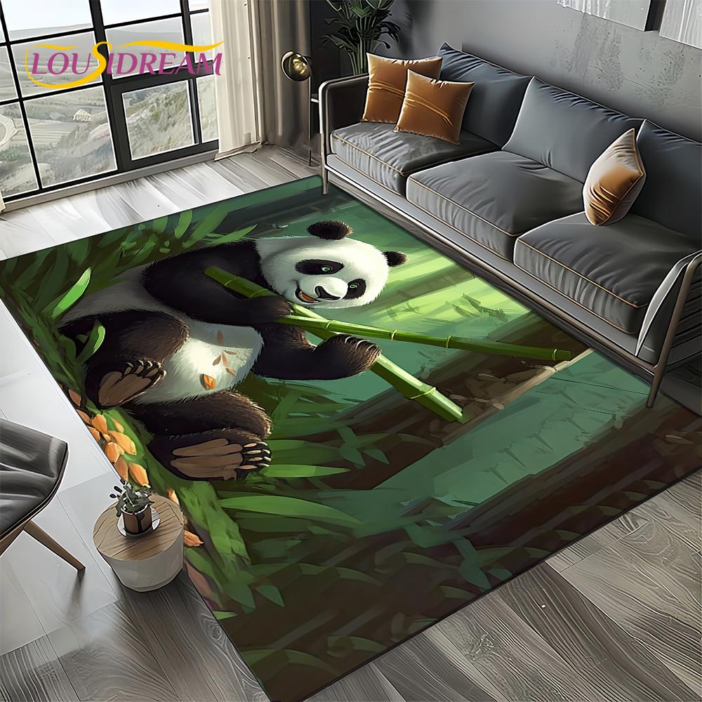 3D Dream Animal Cartoon Panda Cute Carpet Rug for Living Room Bedroom Home Sofa Decoration,Kid Area Rug Non-slip Floor Mat Gift
