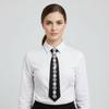 Black Rhinestones Tie Academic Style Decoration Shirt Tie Temperament Long Necktie  Students
