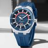 CURREN Men's Quartz Watch Fashion Date Display Luminous Waterproof Silicone Strap Sports Wristwatch