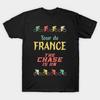 T-shirt da uomo taglia asiatica con stampa Tour De France Per Tutti i Fan dello Sport e del Ciclismo Stampa a Trasferimento Termico Senza Tagli T-shirt in Cotone
