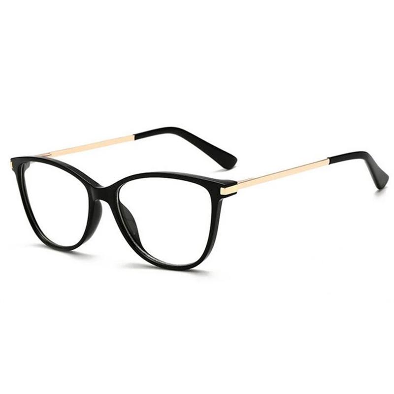 Black Leopard Cat Eye Prescription Glasses Anti Blue Light Photochromic Myopia Hyperopia Progressive Bifocal Eyewear