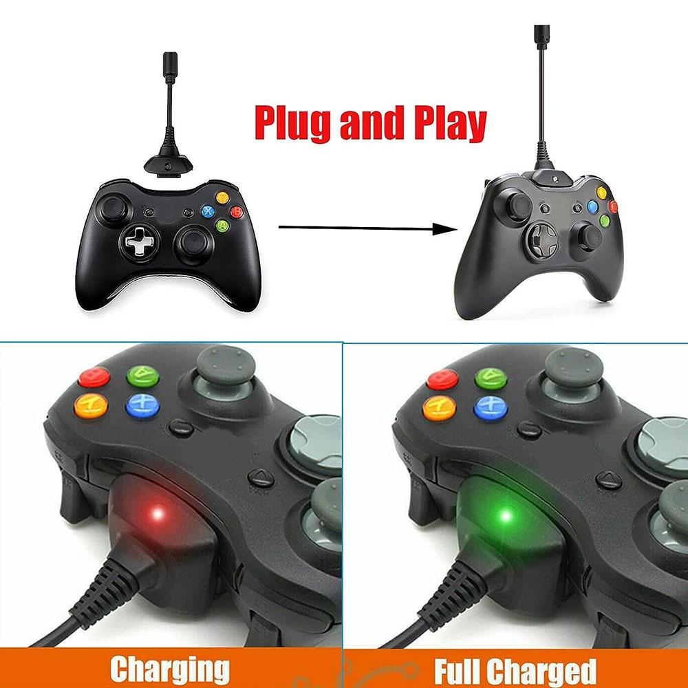 USB Charging Cable Line 1.8m For Xbox 360 / Xbox 360 Slim  Wireless Controller